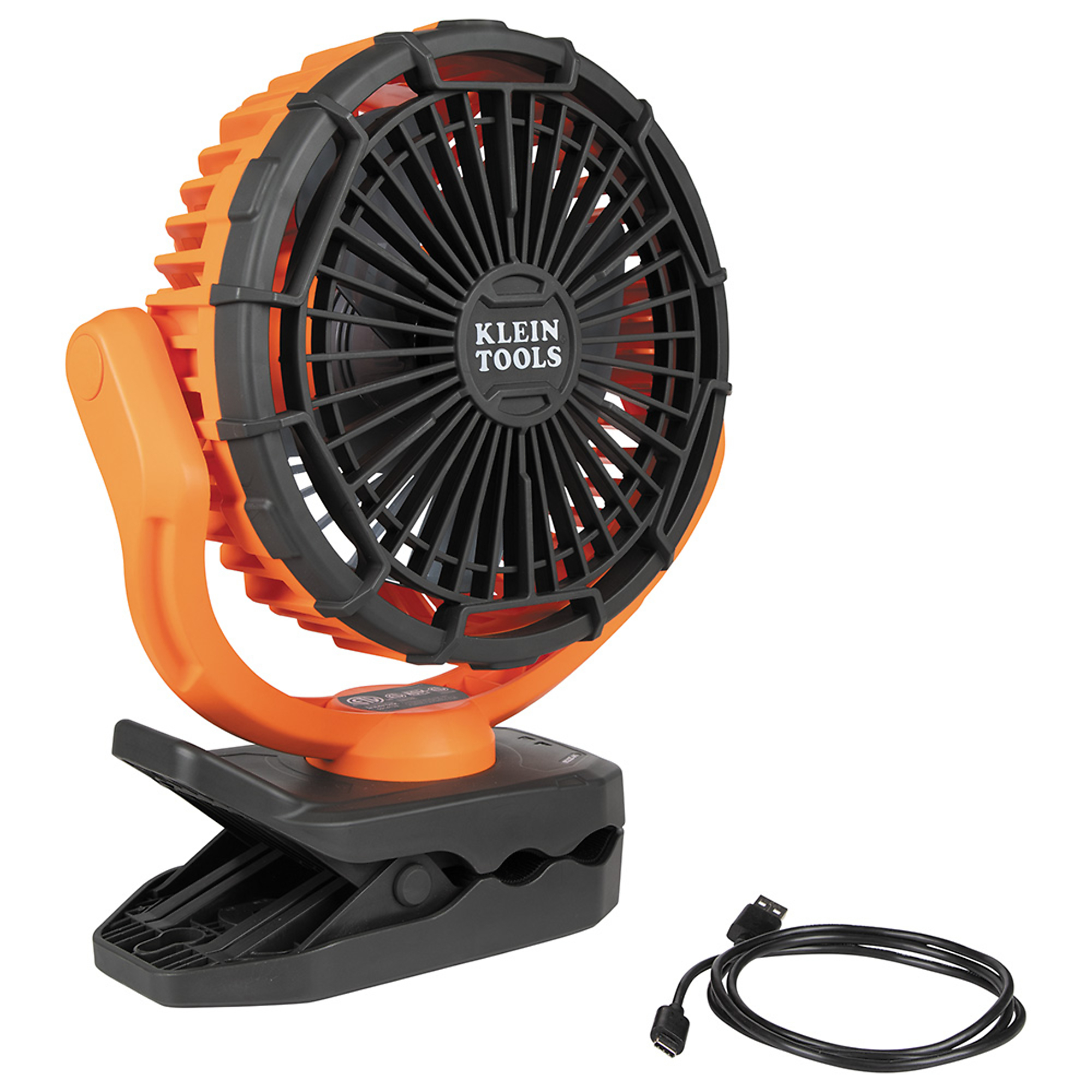 Klein Tools, Rechargeable Clamping Fan, Fan Type Workstation, Fan Diameter 9 in, Model# PJSFM2